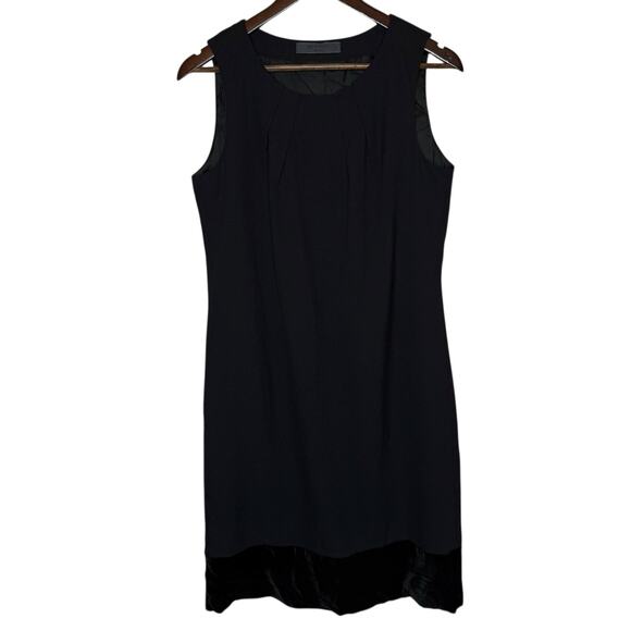 Etro Wool Silk Black Shift Dress Sleeveless size 44 / US Medium - Picture 1 of 6